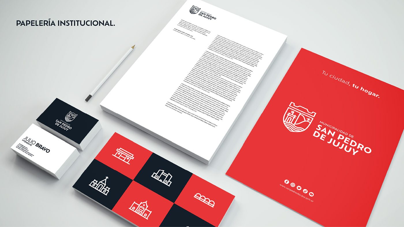 Mockup identidad Municipalidad de San Pedro de Jujuy